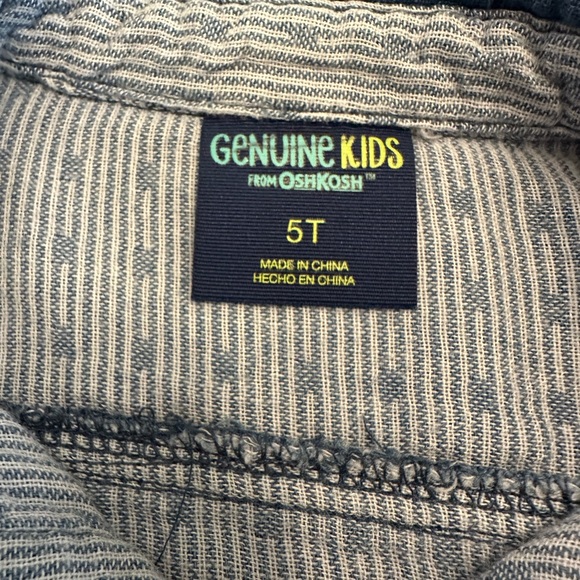 Osh Kosh Denim Button Down - Size 5T - Picture 2 of 3